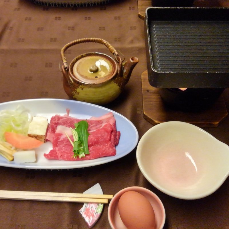 すき焼き(鷹泉閣 岩松旅館 （ようせんかく いわまつりょかん）)