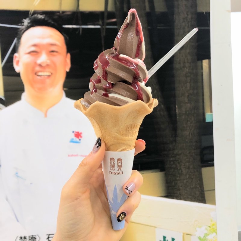 ミックスソフトクリーム(埜庵)