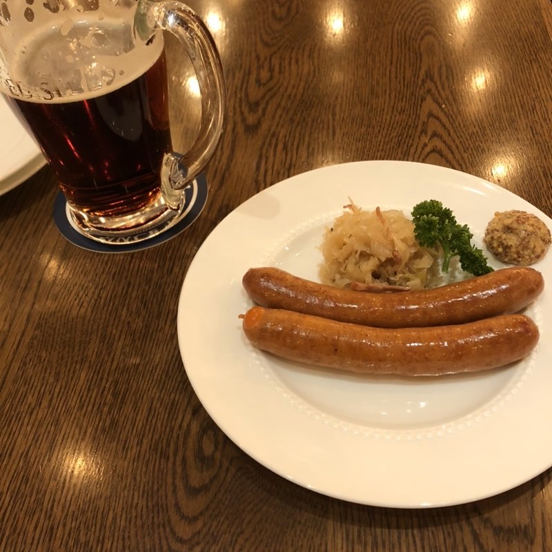 ソーセージ　ビール(銀座ライオン GINZA PLACE店)