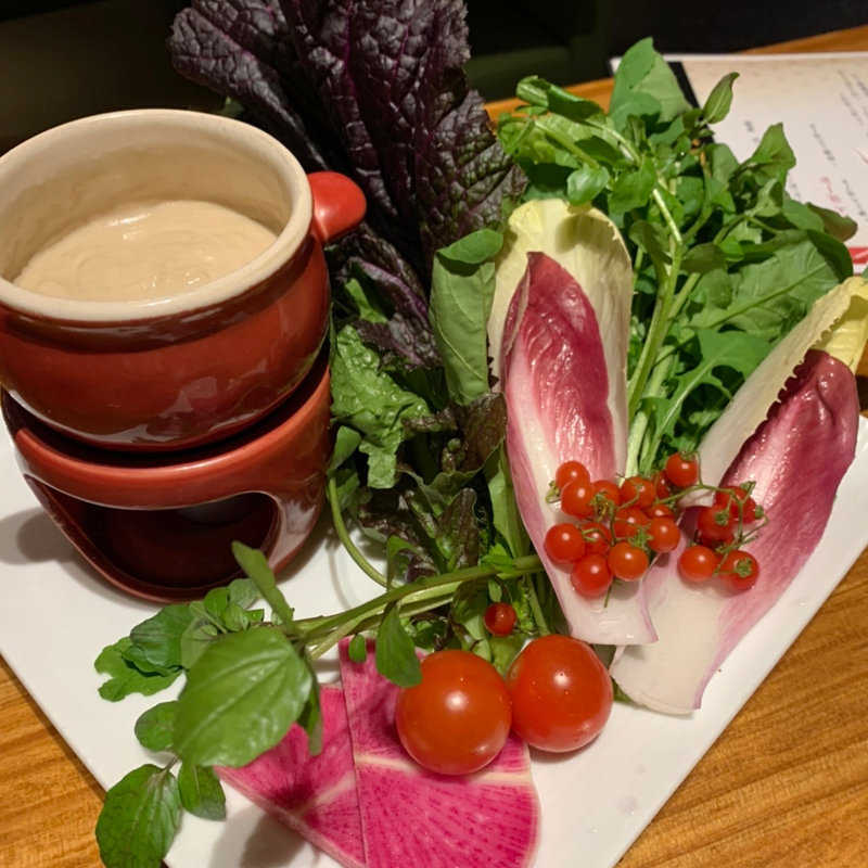 バーニャカウダ(しょうがの香り。)