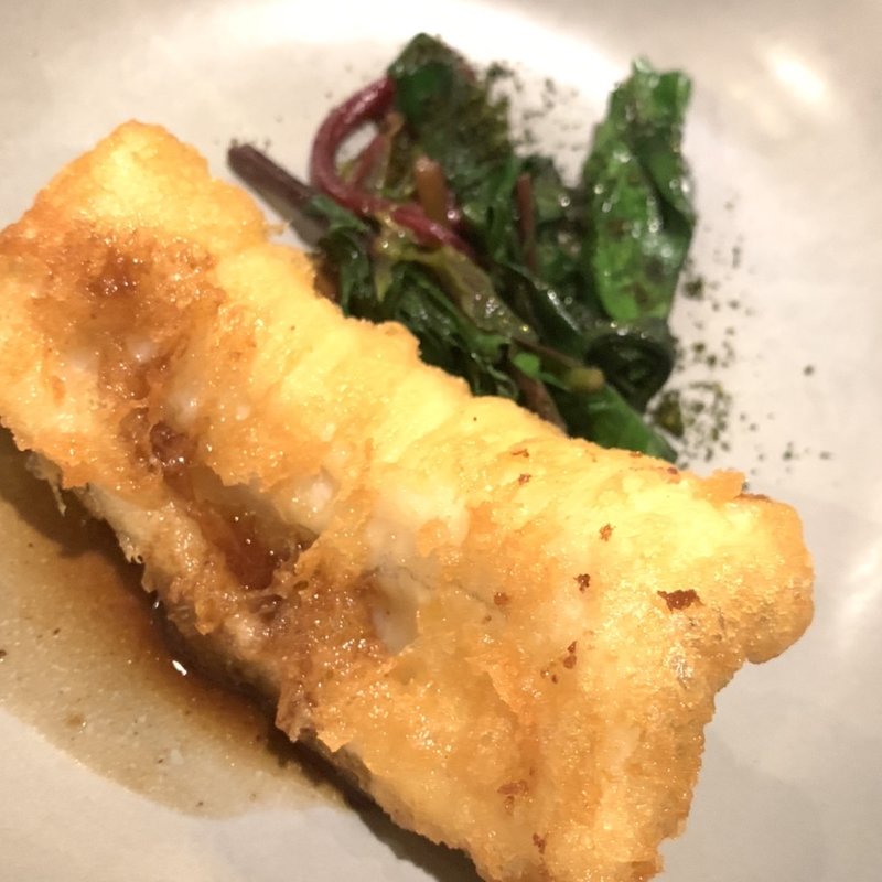 アナゴのフリット　ゴマ油ソース(セルサルサーレ （sel sal sale）)