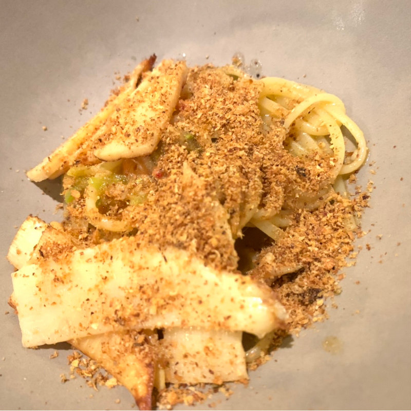 竹の子とパン粉スパイスのパスタ(セルサルサーレ （sel sal sale）)