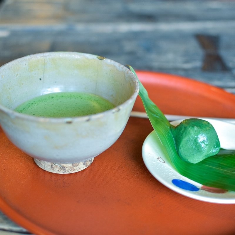 御抹茶 麩万頭付き(喫茶去)