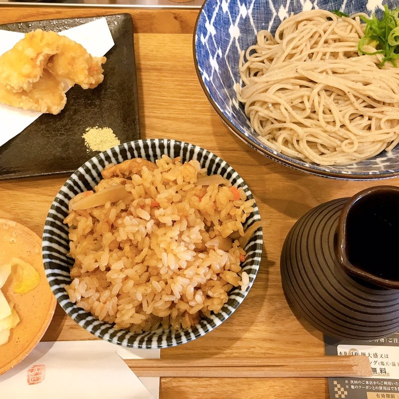 かやくごはんセット(浅草橋 百そば)