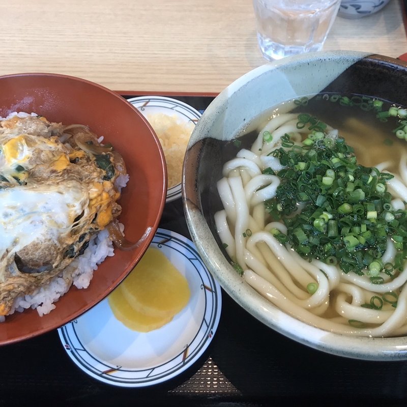 カツ丼セット(笹うどん)