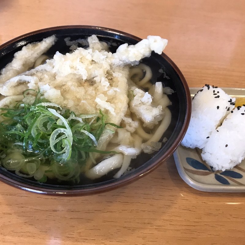 ゴボウ天うどん(長住うどん)