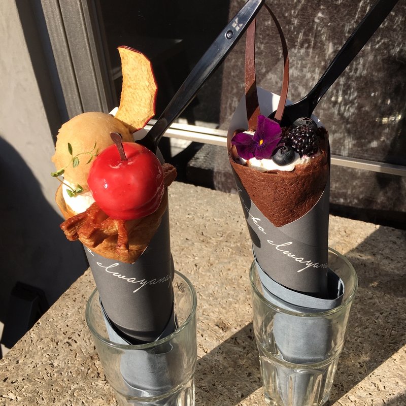 クレープビジューショコラティラミス、ポム(PATISSERIE ASAKO IWAYANAGI)