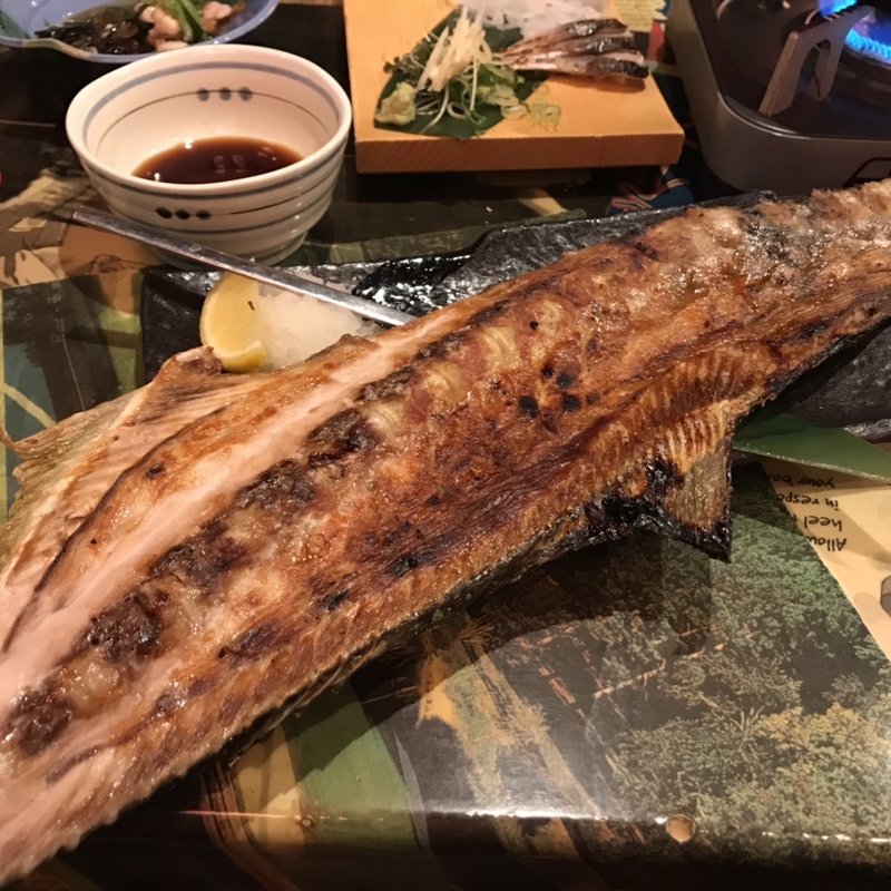 寒鰤の中落ち一枚焼(目利きの銀次 半蔵門駅前店)