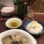 水餃子定食(按田餃子 二子玉川店)