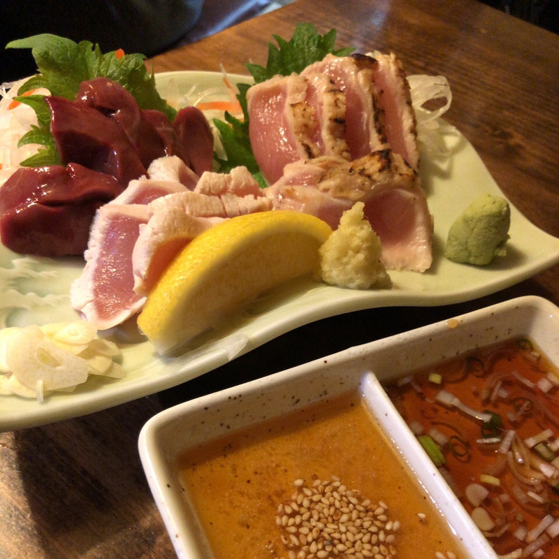 鳥レバーの刺身(八幸 )