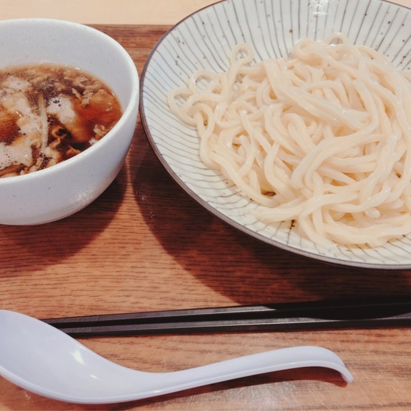 牛肉つけ汁うどん(細切りうどん　天つるり)