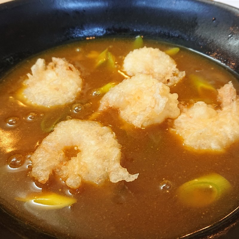 小海老天ぷらカレーうどん(美美香)
