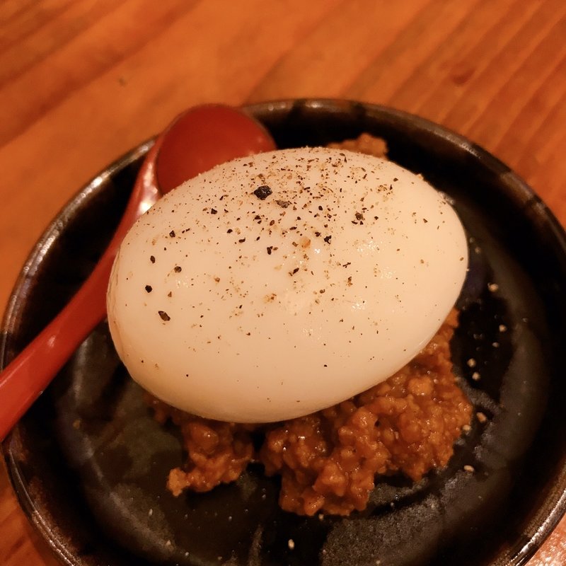 半熟卵(立ち呑みとうどん みのり 大名)