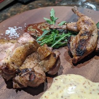 フランス産うずら、愛知産キジ(魚の田が肉)