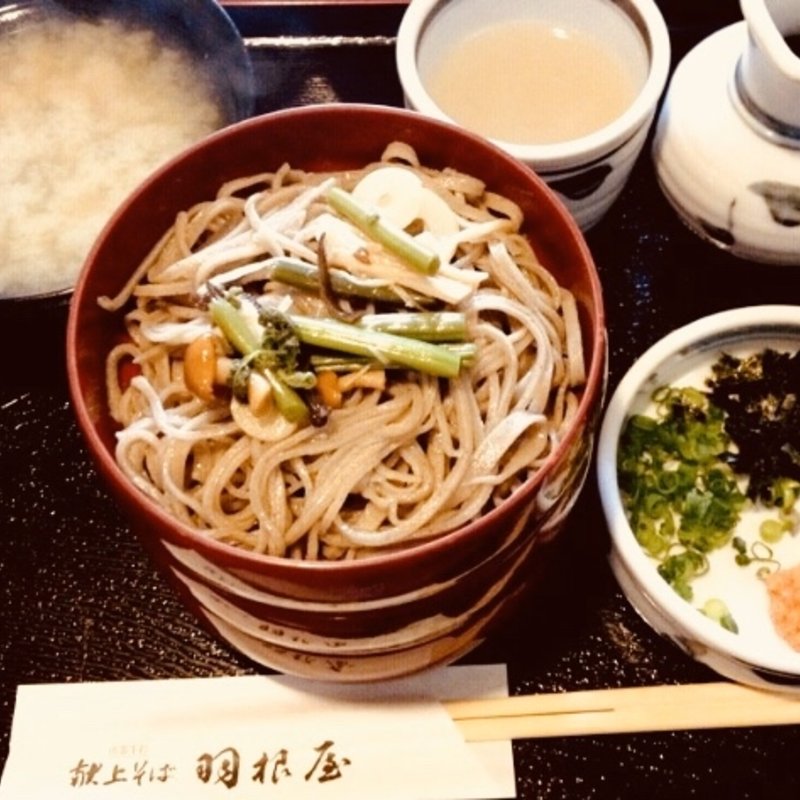 3色割子そば定食(献上そば 羽根屋 本店)