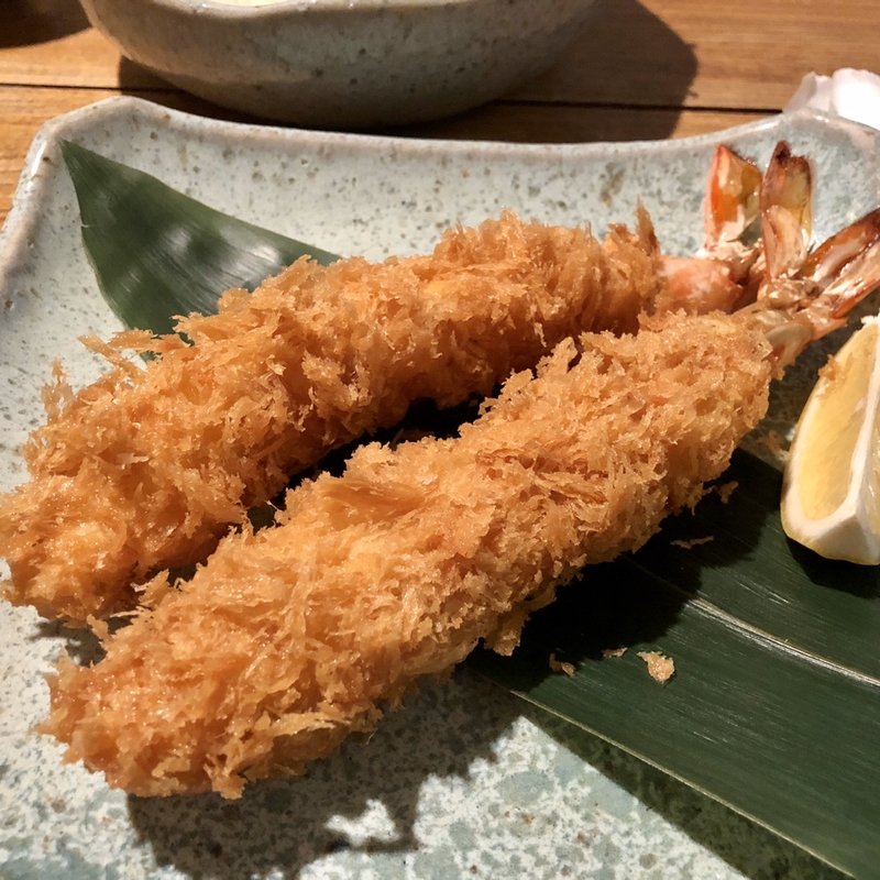 車海老のエビフライ(かつ吉 野庵 （かつよし のあん）)