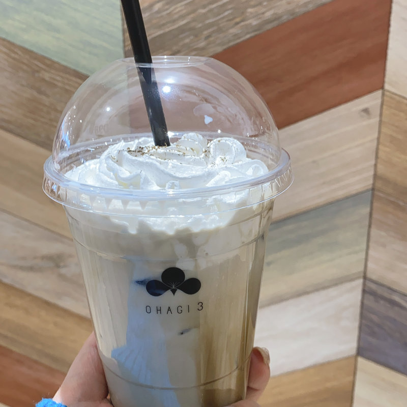 ほうじ茶ラテ(クリーム追加＋100円)(OHAGI3（オハギサン） 浅草店)