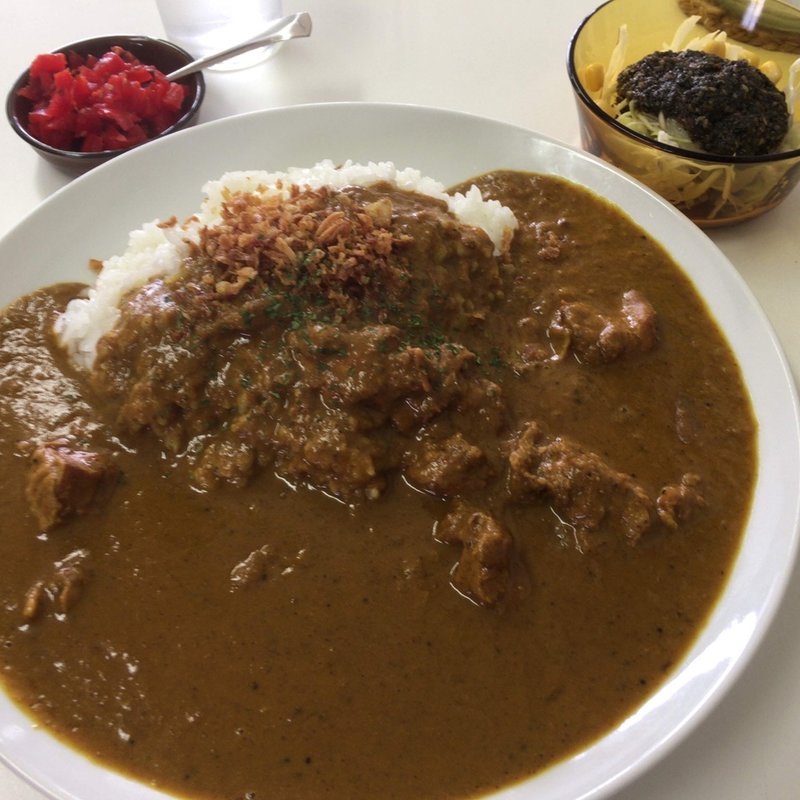 ココナッツバターチキンカレー辛目(箕面カレー アッサン)