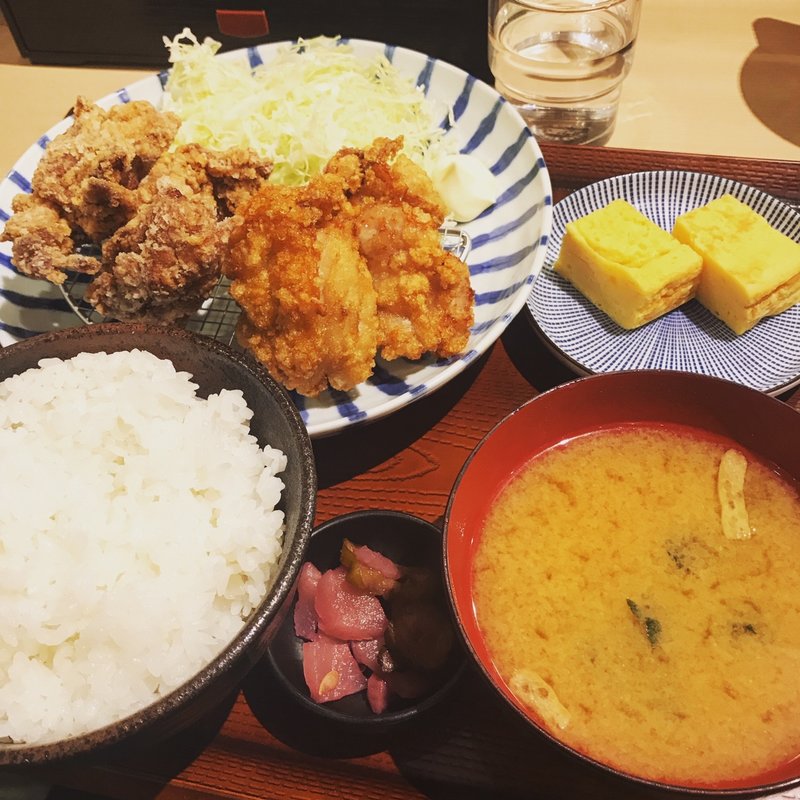 からたま4個定食(から揚げの天才 亀有駅北口店)