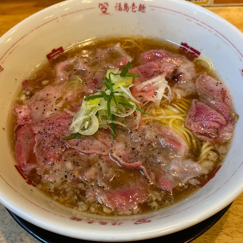神戸牛炙り油カスの醤油そば(福島壱麺 （イチメン）)