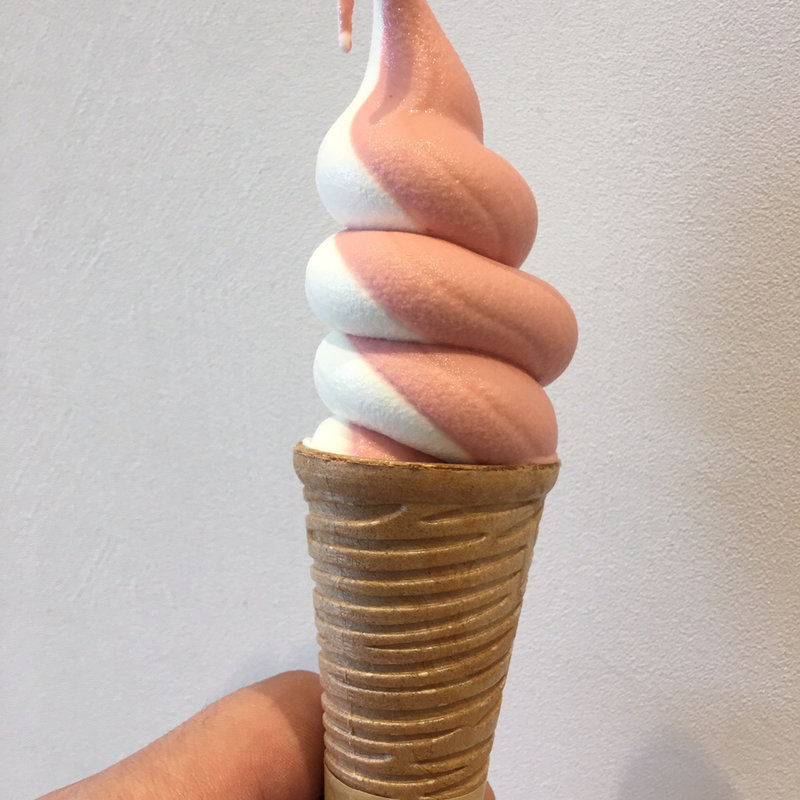 はちやソフトクリーム(ミックス)(Hachiya Cafe)