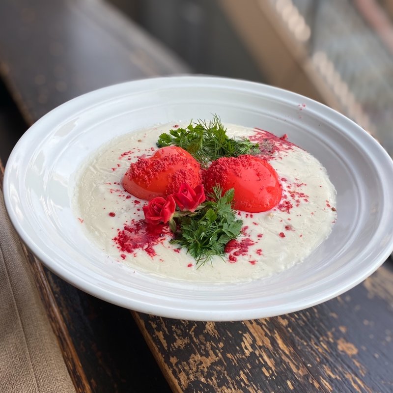 フロマージュ赤いハートのおうどん(つるとんたん　宗右衛門町店)