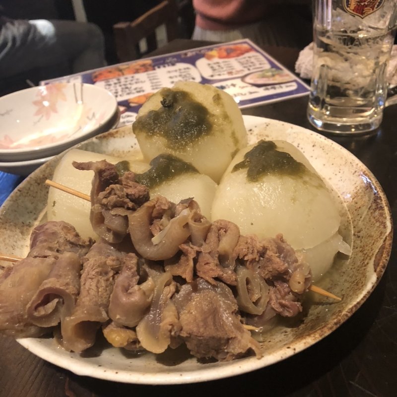 大根と牛すじのおでん(初かすみ酒房)