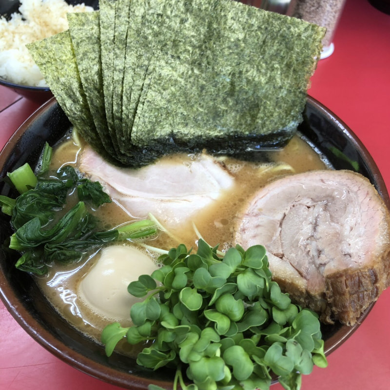 ラーメン並+味付玉子+僕バラ+かいわれ(田上家)