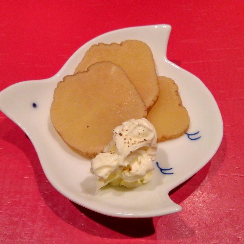 いぶりがっことチーズ(賛否両論)