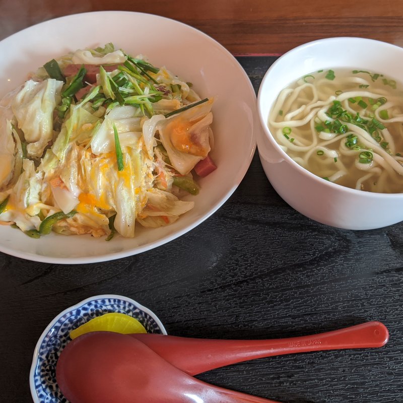 沖縄ちゃんぽん　小そばセット(古民家食堂 （コミヤショクドウ）)