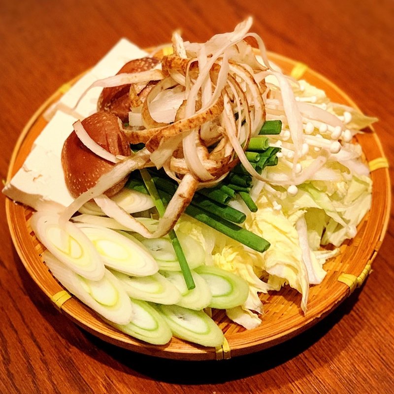 すき焼き 野菜盛り合わせ(もん善別館 )