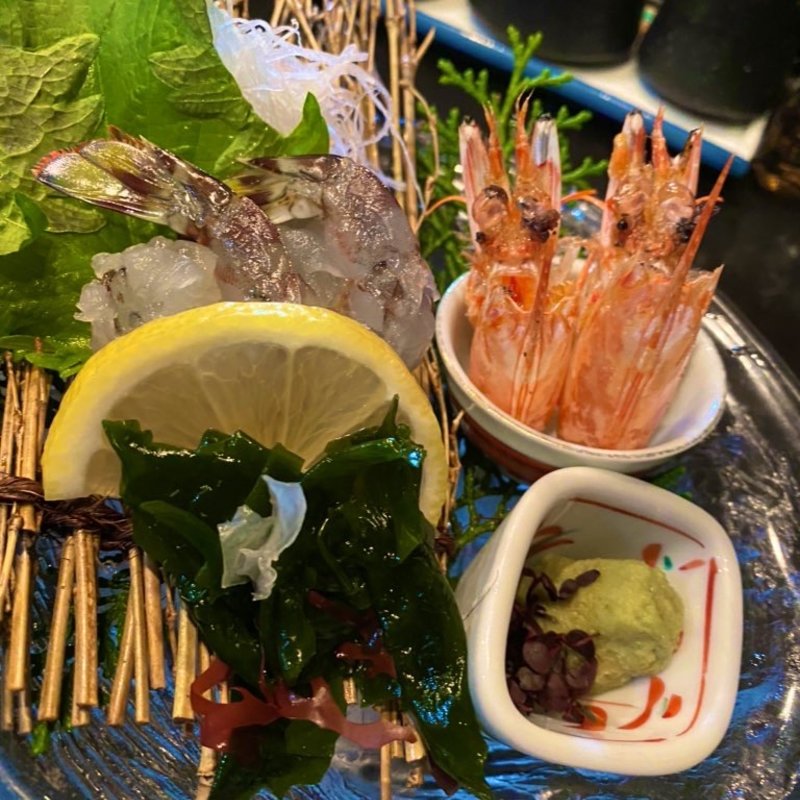 車海老2尾(海鮮居酒屋 なかよし難波店)