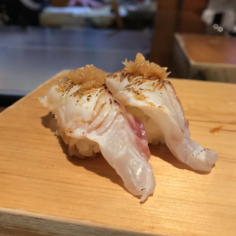 炙鯛ゆずこしょう(すしバル藤家セカンズ)