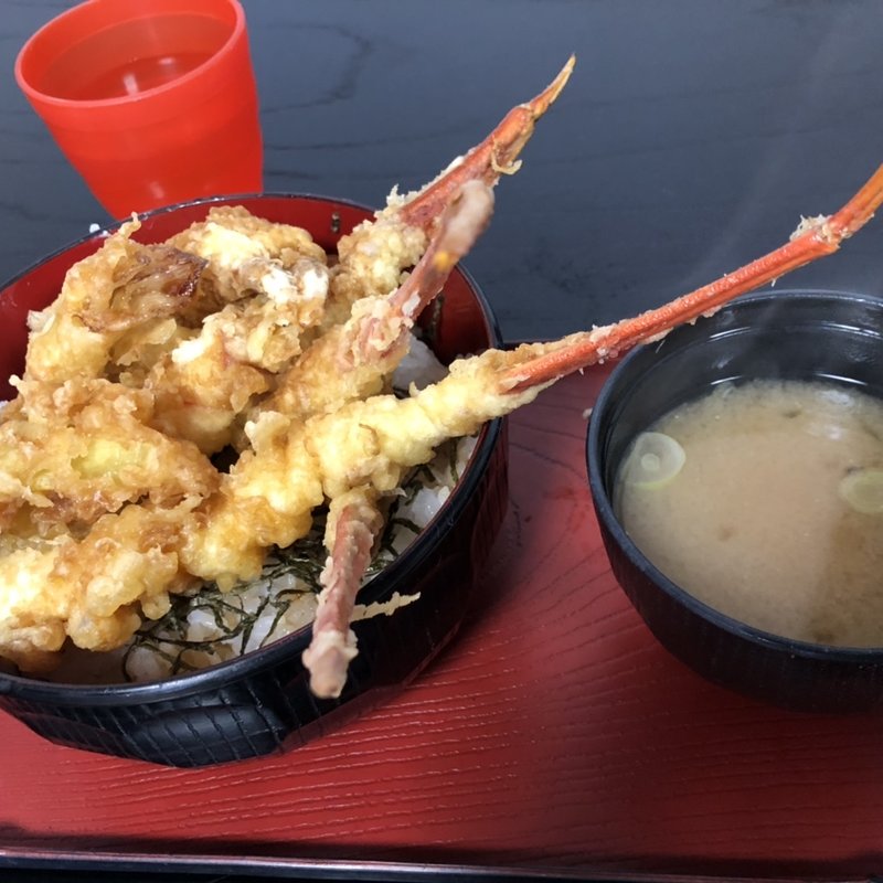 カニの天ぷら丼(いなば鮮魚)