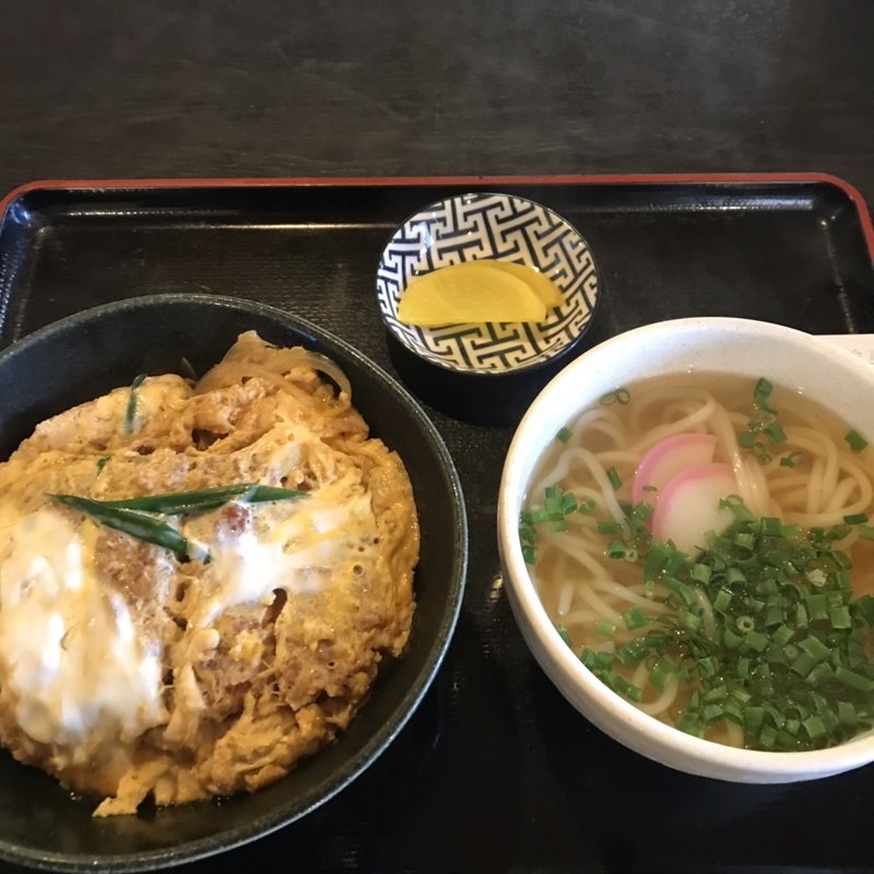 かつ丼とうどんのセット(百年手打麺 なかしま家)
