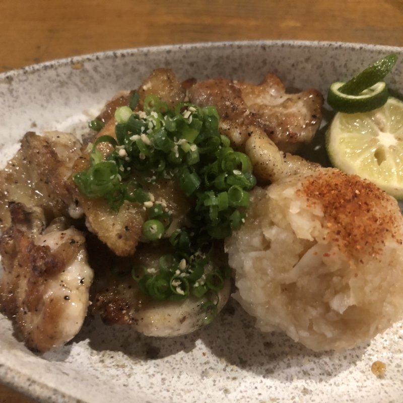 鷄トロ炙り焼き鬼おろしぞえ780(焼鳥 赫色)
