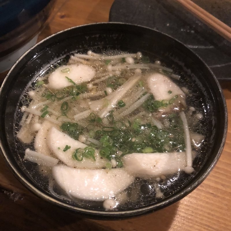 キノコの鷄スープ(焼鳥 赫色)