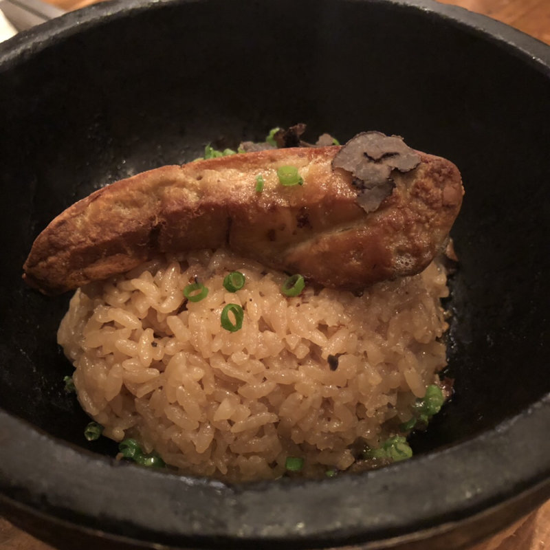 フォアグラとトリュフの石焼ビビンパ(赤坂焼肉 KINTAN)