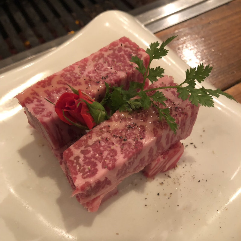 松坂牛のステーキ(赤坂焼肉 KINTAN)