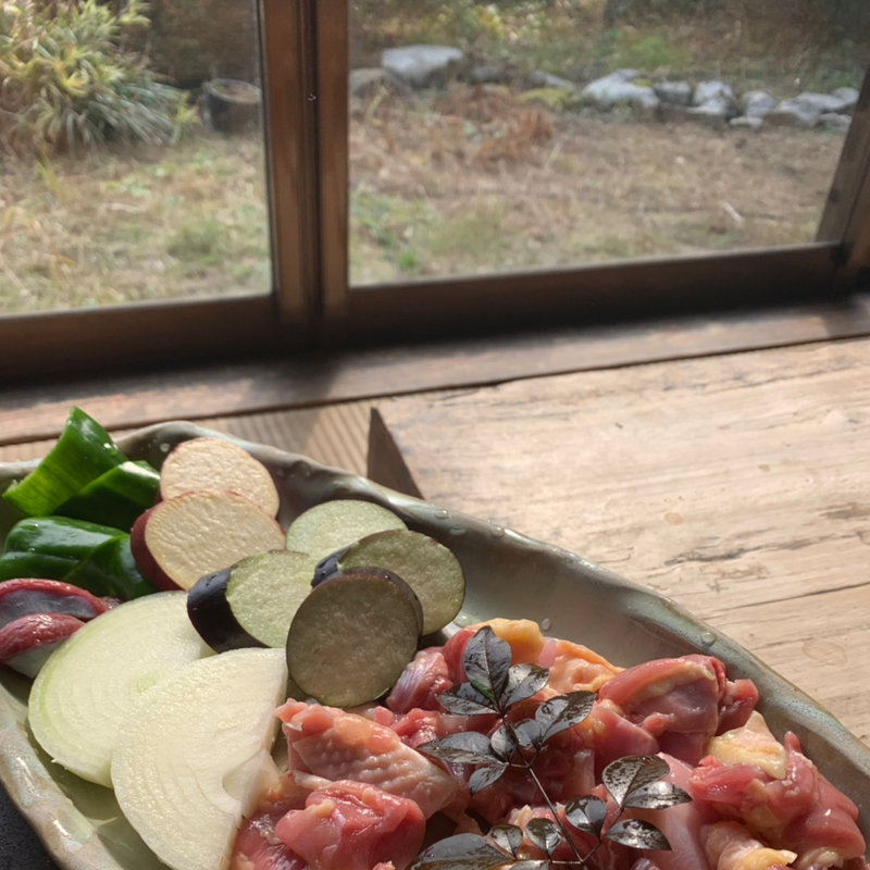 地鶏と焼き野菜セット(日向地どり 野乃家 （ののや）)
