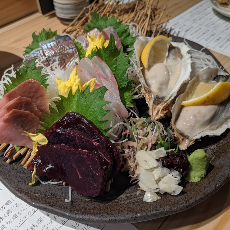 刺身盛り合わせ(うおや　坐唯杏)