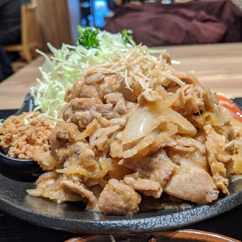 しょうが焼き定食　ブタ盛(しょうが焼き Baka)