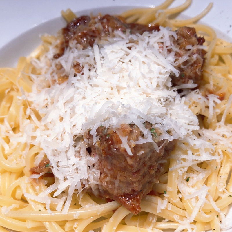 イベリコハンバーグの粗挽きボロネーゼ(PRONTO新宿駅東口店)