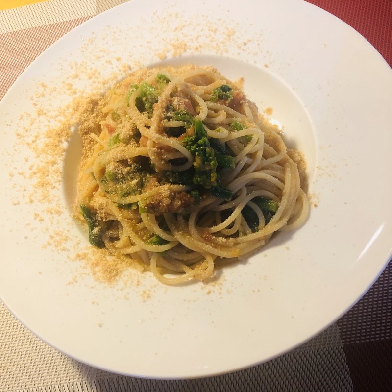 菜の花とアンチョヴィのオイルソース(シンパティコ （Simpatico）)