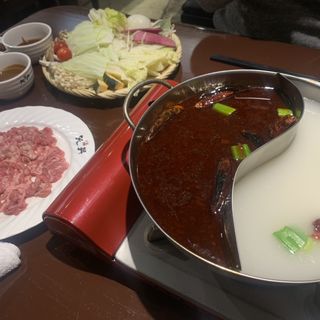 ラム（子羊）火鍋セット(天丹 銀座)