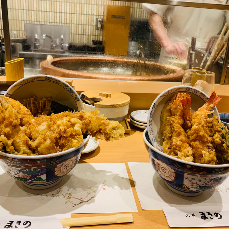 天丼は(海鮮天丼まきの)