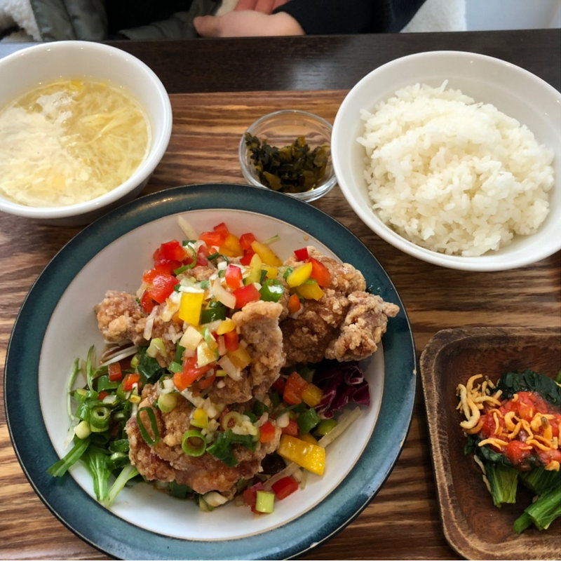 油淋鶏定食(杏仁荘 )