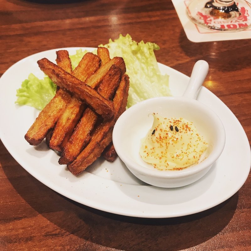 ごぼうの唐揚げ(銀座ライオン LION北千住店)