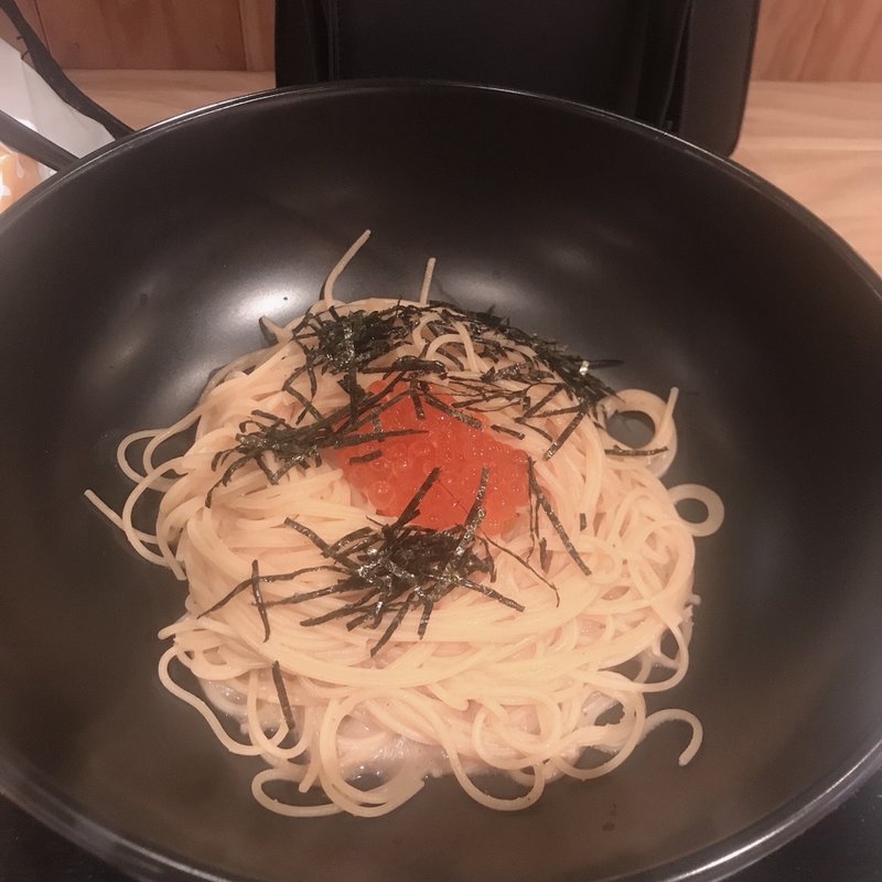 たらこといくらのすぱ(すぱじろう　マルイファミリー溝口フードホール)