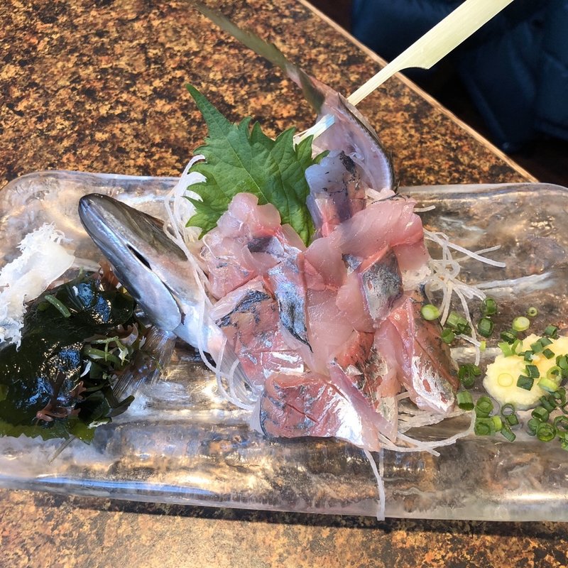 アジの刺身(寿司の磯丸　仲見世店)
